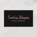 Search for waxing business cards Hair removal