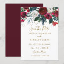 Search for red gold save the dates Floral