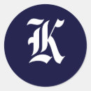 Search for k name stickers Initials