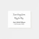 Search for wedding post it notes Bridal shower