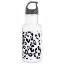 Search for leopard print water bottles Black