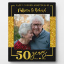Search for 50th anniversary plaques Gold glitter