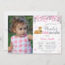 Search for girl deer birthday invitations Winter onederland