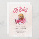 Search for pink aeroplane invitations Elegant