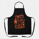 Search for funny teacher aprons Spooky