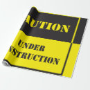 Search for caution wrapping paper Construction