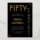 Search for for her 50th birthday invitations Minimal typography simple