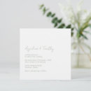 Search for sage square wedding invitations Simple