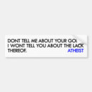 Search for freethinking bumper stickers Religion