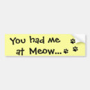 Search for meow bumper stickers Kitty