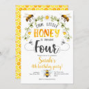 Search for bumble bee birthday invitations A sweet little bee