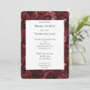 Search for burgundy red bridal shower invitations Flowers