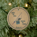 Search for fishing lure christmas tree decorations For him