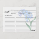 Search for flower monogram postcards Blue