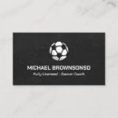 Search for soccer business cards Coach