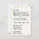 Search for mahjong invitations Mah jongg