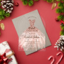 Search for romantic roses and diamonds invitations Rose gold