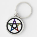 Search for pentacle key rings Pentagram