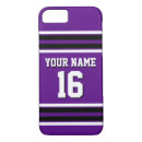 Search for team name iphone cases Jersey number