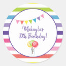 Search for candy shop birthday stickers Candyland