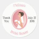 Search for oval thank you stickers Bridal shower