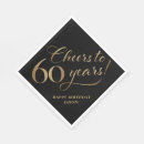 Search for 60 birthday napkins Glitter