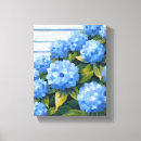 Search for hydrangea canvas prints Blue