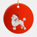 Search for poodle christmas tree decorations Red
