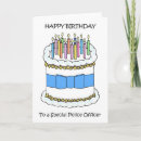Search for police birthday cards Cop