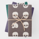 Search for skull bones gift wrap Macabre