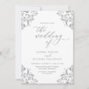 Search for silver wedding invitations Vintage