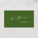 Search for olive green business cards Simple