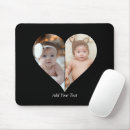 Search for heart shaped mousepads Black and white