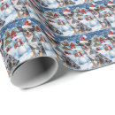Search for blue santa claus wrapping paper Snow