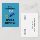 Search for scuba diving business cards Underwater