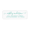 Search for chic name return address labels Modern typography