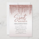 Search for rose gold party invitations Girly