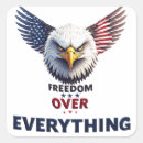 Search for american freedom stickers Bald eagle