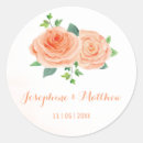 Search for peach rose stickers Watercolor