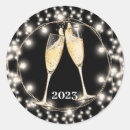 Search for champagne toast stickers New years eve party