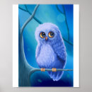 Search for funny owl posters Blue