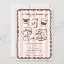 Search for baby is brewing coffee Boy baby shower
