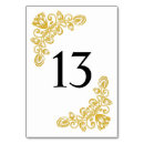 Search for 13 gold table cards Elegant