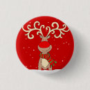 Search for red nose reindeer badges Snow