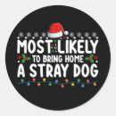 Search for strays stickers Xmas