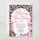 Search for pink leopard birthday invitations For kids