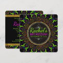 Search for neon bar bat mitzvah invitations For her