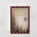 Search for trees rsvp cards Rustic