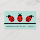 Search for ladybug business cards Insects
