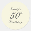 Search for 50th party stickers Typography